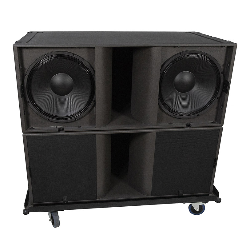 KS28 Çift 18 İnç Dj Super Bass Bar Subwoofer Hoparlör